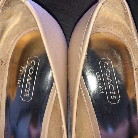 Peep toe coach wedges - Picture 4 of 6